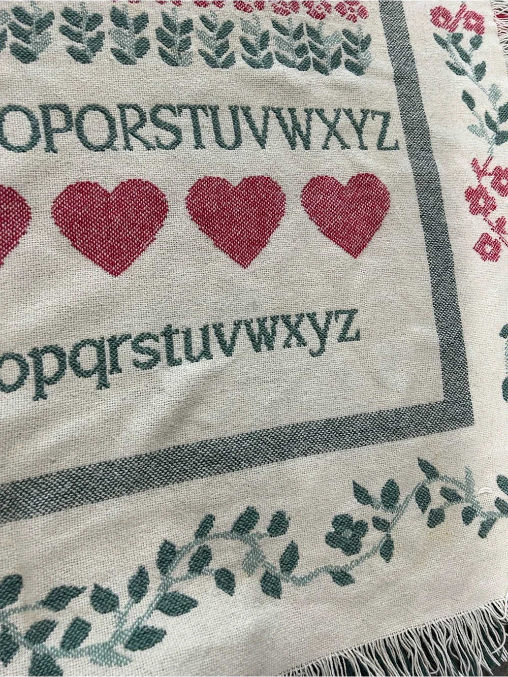 Cozy cotton woven House Throw Blanket Heartland inspired
